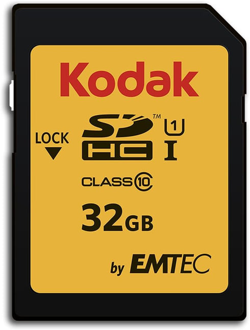 KODAK Premium Memory Card 32GB, 85MB/s Read Speed, 25MB/s Write Speed, Compatible with SDHC and SDXC - EKMSD32GHC10K