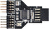 xiwai 9pin USB 2.0 Header Motherboard 1 to 2 Female Extension HUB Connector Adapter Port Multiplier