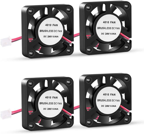 3D Printer Cooling Fan, 40mm x 40mm x 10mm Blower Cooling Fan with 2 Pin Terminal for Makerbot MK7 MK8