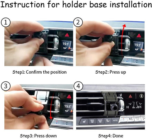 Car Phone Holder for BMW X5 2019-2023, X6 2020-2023, X7 2019-2022 - Auto Accessories Navigation Bracket