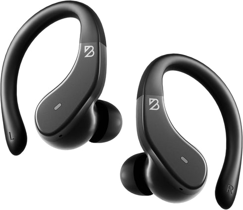 Runner 40 Secure-Fit Wireless Earbuds for Small Ears, Bluetooth Earbuds for Running, Deep Bass Wrap Around Earbuds with