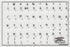 Hebrew Keyboard Stickers - Transparent Background Black Letters for PC Laptop Keyboards