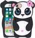 Cute iPhone SE 2020/SE 2022 Case, Panda iPhone 6/6s/7/8 Soft Silicone Shockproof Cover for Girls Women