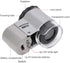 Mini Microscope, 50X Portable Subminiature Magnifier with LED Light for Jewelry Appraisal