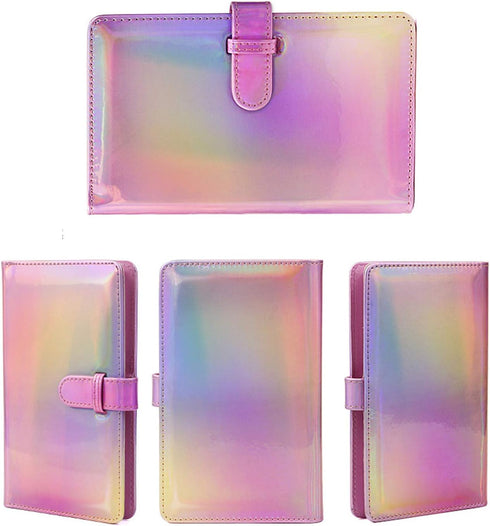 96 Pocket Mini Film PU Leather Photo Album for Fujifilm Instax Mini 9 8 90 8+ 26 7s Instant Camera Film Polaroid Snap Zip Z2300 PIC-300 Film (Holographic Pink) by Epicgadget