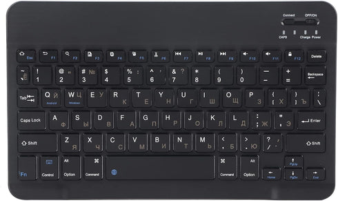 Cyrillic Keyboard Keyboard to Attach to Tablet Black Russian 10.1 Slim Ultra Wide 80 Key Keyboard Bluetooth 3.0 for for Ios Win