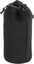 PATIKIL Camera Lens Bag, 3.5" ID x 9.8" H, Thick Neoprene Drawstring Pouch for DSLR Lens, Black Water Coffee Cups