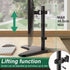 FURWOO 13'' 32'' Screen,75x75mm,100x100mm Adjustable Tvstand Single Computer Monitor Riser