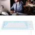 Soft Silicone Keyboard, Lightweight Portable USB Wired 85 Keys Comfortable Keyboard for PC Notebook (Blue)