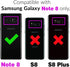 Phone Case for Samsung Galaxy Note 8, Wallet Cases with Tempered Glass Screen Protector, Leather Slim Flip Cover