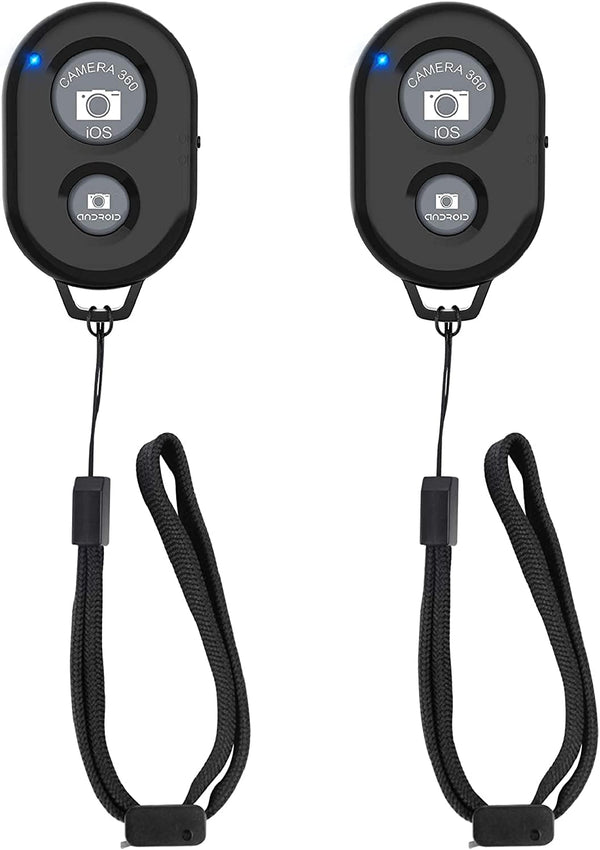 Zttopo Wireless Camera Remote Shutter for Smartphones (2 Pack), Wireless Phone Camera Remote