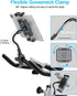 woleyi Gooseneck Spin Bike Tablet Mount, Indoor Exercise Bicycle Tablet Holder for iPad Pro 12.9/Air/Mini