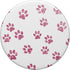 PopSockets Swappable PopGrip, Rose Pink Paw Print Pattern Cute Dog Cat Lover Owner