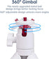 DMIDITIR 360 6.3-12.2 Inch Portable Camera Tripod, Phone Tripod with Ball Head Mount with Phone Holder, Adjustable
