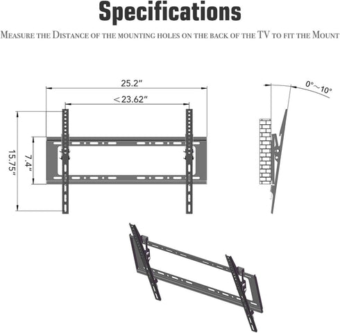 Generic 32-70" Wall Mount Bracket TV Stand with Spirit Level