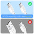 6-Pack Cables,8 Inch/0.7Ft 60W SOOPII Short USB C to USB C Type C Fast Charging Cables,Compatible