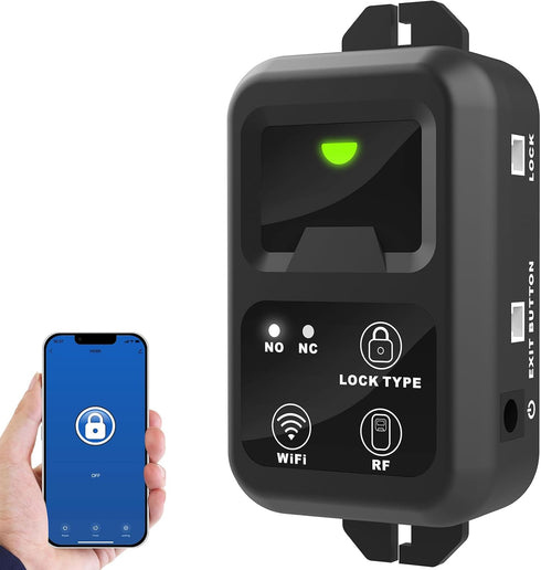 UHPPOTE 2.4Ghz WiFi Remote Control Switch with DC Power Connector for Access Control Lock