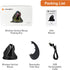 J-Tech Digital Ergonomic Mouse with Wireless Connection, Removable Palm Rest, Thumb Buttons, Rechargeable Battery, 800