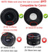 49mm Lens Cover Cap for Canon M50 M100 M6 with EF-M 15-45mm IS STM Lens, Sony RX1R with SEL 18-55mm (2 Packs)