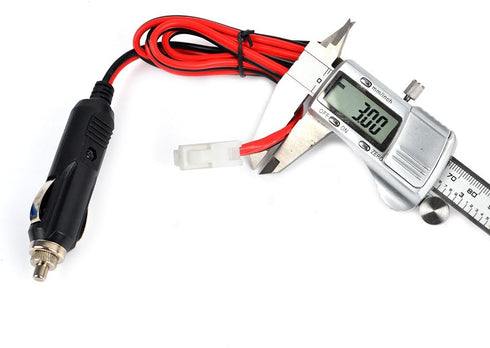 UAYESOK Mobile Transceiver Car Charger Cable Car Radio Power Cord 12V DC Power Cigarette Lighter with LED Lights for Kenwood Icom Yaesu Mobile Radio