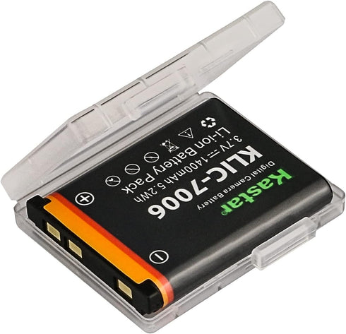 Kastar Battery 2-Pack Replacement for Kodak KLIC-7006, EasyShare M22, M23, M200, M522, M530, M531, M532, M550, M552, M575, M577, M580, M583, M750, M873, M883, M5350, M5370, MD30, Mini, Touch camera
