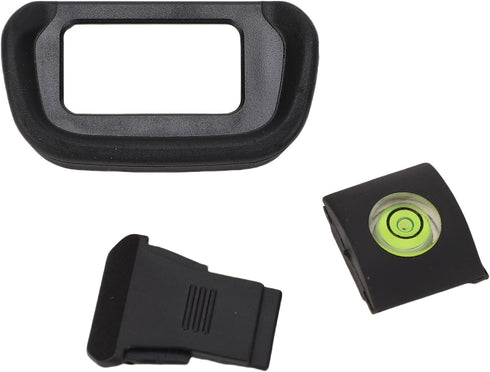 XUMIUZIY Camera Eyeshade Viewfinder Eyecup Hot Shoe Cover Bubble Level Set 3