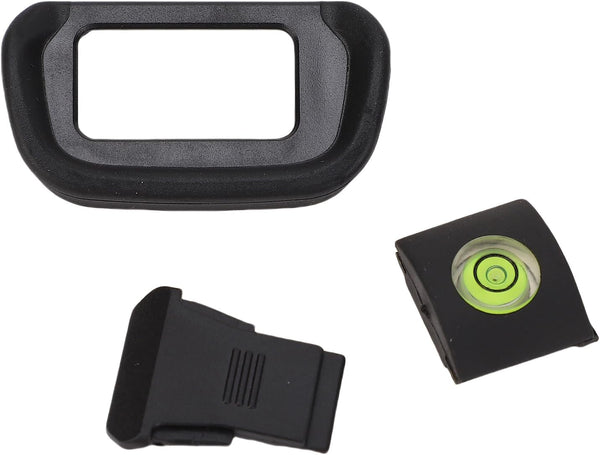 XUMIUZIY Camera Eyeshade Viewfinder Eyecup Hot Shoe Cover Bubble Level Set 3