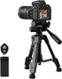 Kalofaye Mini Tripod for Camera & Phone, 25" Aluminum Alloy Portable Tabletop Tripod