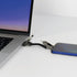 Rolling Square inCharge 6 - 6-in-1 Keychain USB C, Lightning & Micro-USB Charger, 15W Universal Cable, Gray.