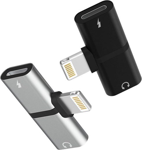 Zoyuzan 4-in-1 Lightning to Audio Adapter, Copper Wire Output, Compatible with iPhone 7+, iPad, iPod, 12-Month Warranty.
