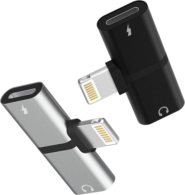 Zoyuzan 4-in-1 Lightning to Audio Adapter, Copper Wire Output, Compatible with iPhone 7+, iPad, iPod, 12-Month Warranty.