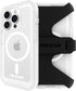 Pelican Voyager Series iPhone 15 Pro Case 6.1", Compatible with MagSafe, Anti-Yellow, Clear with Belt Clip