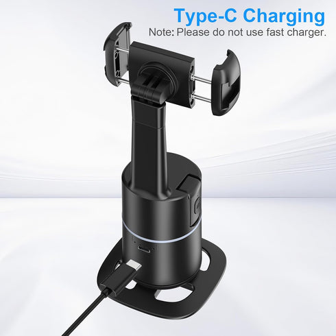 MOERTEK 360 Auto Face Tracking Selfie Stick Tripod for iPhone, Auto Rotating Face Tracking Tripod, Gesture Control, No