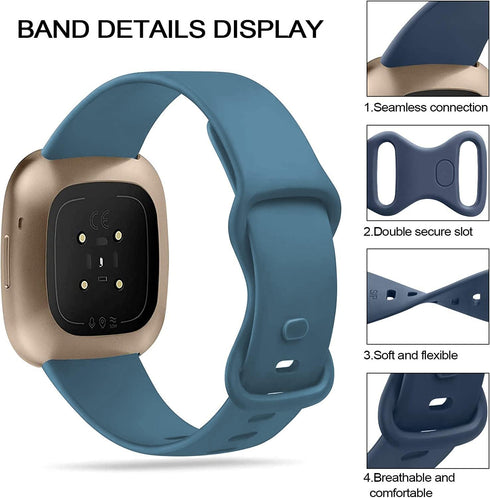 OnePlus Watch 2 Band, Soft Silicone Sport Replacement Straps for 46mm / 1 Smart Watch
