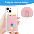 SHANSHUI Phone Card Holder, 3 Pack Premium Silicone Credit Card Holder for Cell Phone Wallet, Compatible with iPhone,