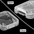 UTENEW (Pack 10) Transparent Standard SD SDHC Memory Card Case Holder Box Storage Boxes