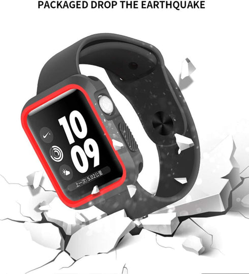 Compatible with Apple Watch SE, Series 6/5/4 44mm/40mm Case, Silicone Bumper Resistant Waterproof Protective Cover
