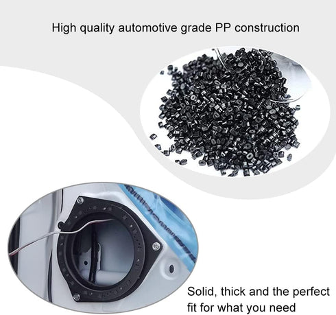 6.5" Aftermarket Plastic Black Speaker Adapter. Fitted for Toyota Avalon, Corolla, Highlander, Prius, RAV, Solara, Tacoma, Venza, Yaris, Crown, Reiz, BYD F3