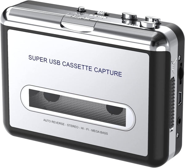 DigitNowCassette Tape To MP3 CD Converter Via USB,Portable USB Cassette Tape Player