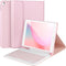 Keyboard Case for iPad 9/8/7th Gen 10.2’’ - Detachable Bluetooth Keyboard with Pencil Holder for iPad 10.2, Pink