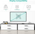 WALI 15 inch 13 32 inch 100x100mm (1330LM-W), TV Wall Mount Articulating LCD Monitor Full Motion Extension Arm Tilt