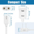AGVEE 10ft 90 PS5/PS3 2 C7 Degree Power Cord for Sony Slim, Xbox Series S/X, Xbox One S/X, Prong Universal TV Power