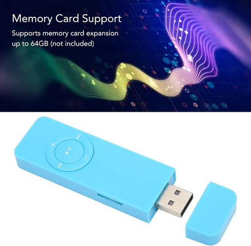GLOGLOW MP3 MP3 64GB Portable Player, Lossless Sound Music Player Support Up to Mini Music Player for Students Running