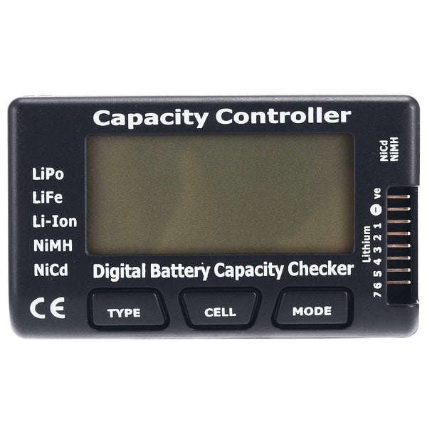 HiLetgo LiPo LiFe Li-Ion NiMH Nicd Cell Meter, Digital Battery Capacity Checker for Power Test