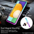 Silverback Bling Holographic Sparkle Case for Galaxy A52 5G / A52s 5G, Diamond Ring Protective Cover, Purple