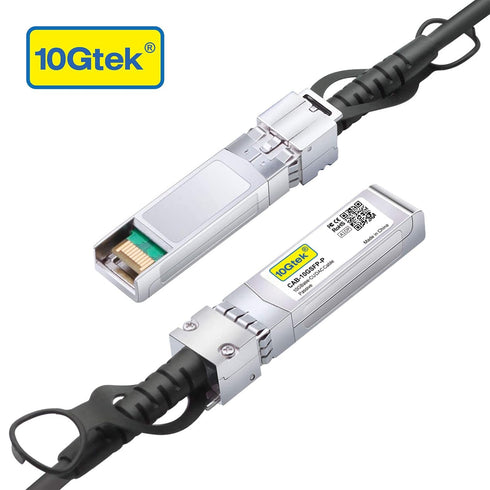 10Gtek SFP+ DAC Twinax Cable, Passive, Compatible with Dell Force 10, 0.5 Meter (1.6ft)