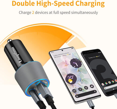 Fast USB C Car Charger, Compatible with Google Pixel 8/8 Pro/7/7 Pro/6/6a/6 Pro/5a/5/4a/4/4 XL/3 XL, 30W Power Delivery