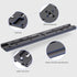 Leftfoto 300mm 1/4" 3/8" Dovetail Slide Rail,Arca Swiss Type Quick Release Plate with Locating Hole for ARRI,with More