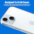 iPhone 15 Plus Back Screen Protector 2 Pack, Tempered Glass, Anti-Scratch, Bare-Phone Touch, 6.7 inch.