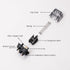Akko V3 5-Pin (45pcs) Creamy Black Pro Keyboard Switch with Dustproof Stem for Mechanical Gaming Keyboard, Linear